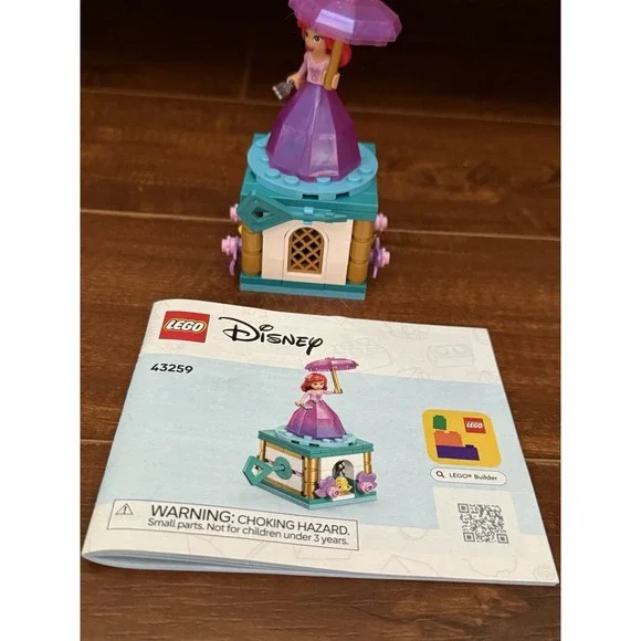 LEGO 43259 DISNEY TWIRLING ARIEL COMPLETE INSTRUCTIONS NO BOX