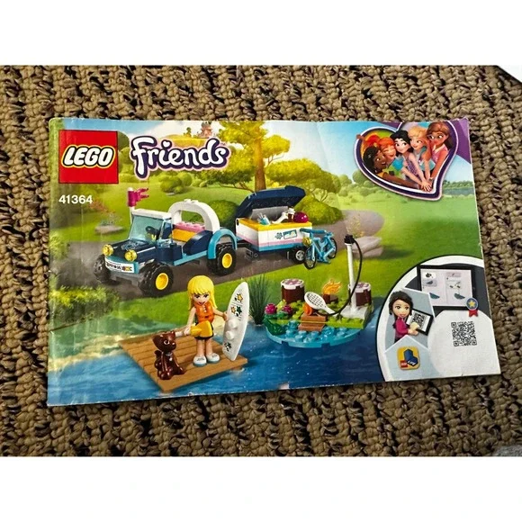 LEGO FRIENDS: Stephanie's Buggy‎ & Trailer (41364) Incomplete Includes Minifig