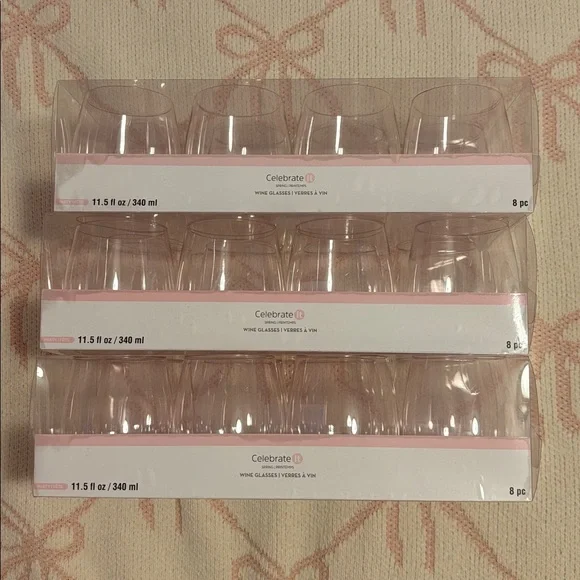 Light Pink Plastic Cups