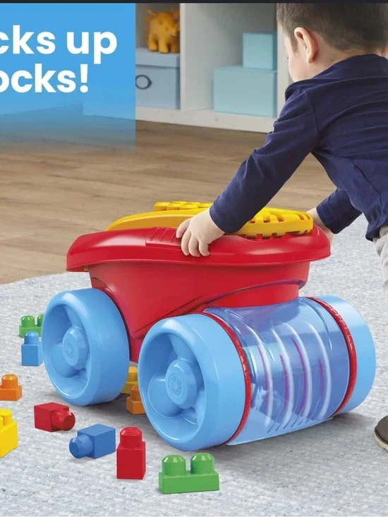 Mega Bloks Pull And Play Wagon With Blocks