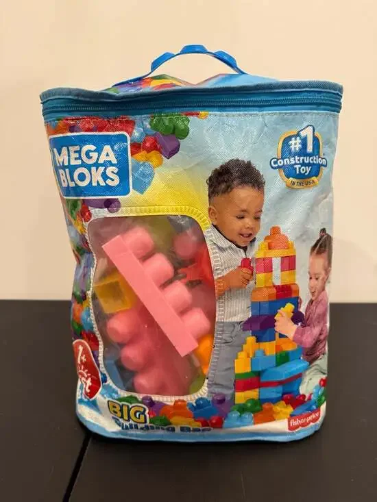 Mega Bloks First Builders Big Building Bag 69 Piece Construction Set