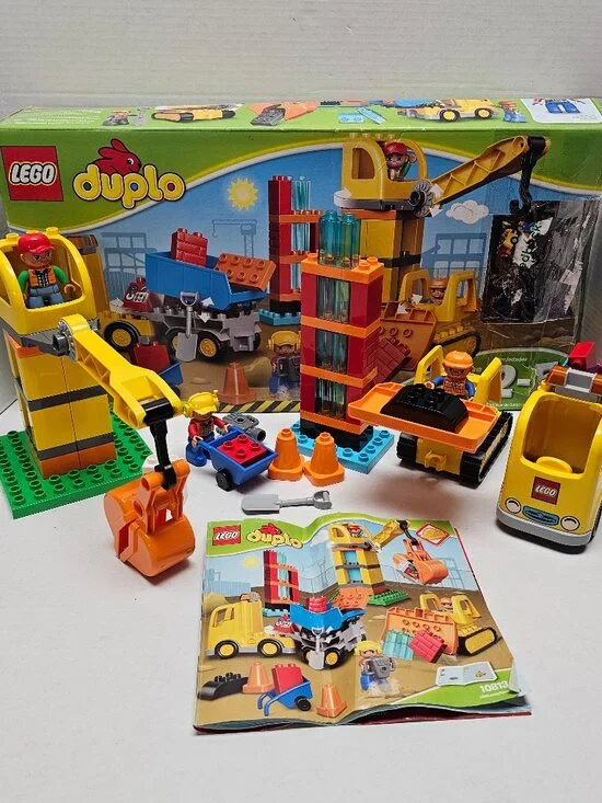 Lego Duplo Town Big Construction Site Boy Girl Toddler 10813 Huge Set +