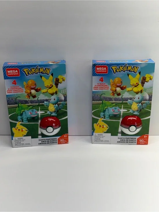 Mega Construx Pokémon Kanto Partners Building Set with Poké Ball (Blue/Red)