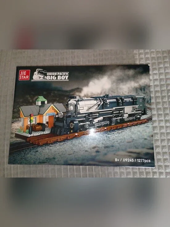 NEW Big Boy Steam Train Building Block Set 1277 Pieces Sealed UP Model NWT