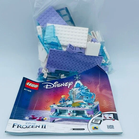 Lego Frozen II 2 Ice Elsa's Jewelry Box Creation Set # 41168 Preowned RETIRED
