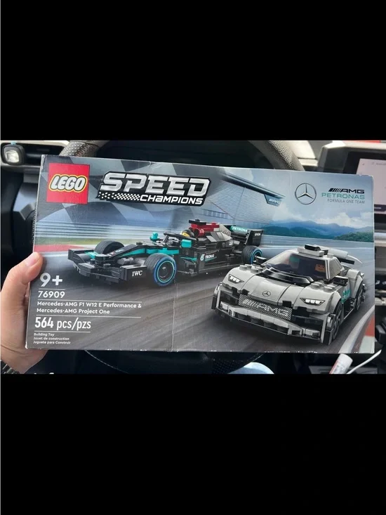 Lego Speed Champions Mercedes-AMG Set in Black, Teal and Gray