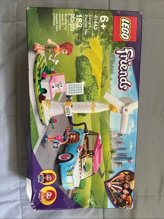 Lego Friends Pink & Blue Wind Turbine Car Playset