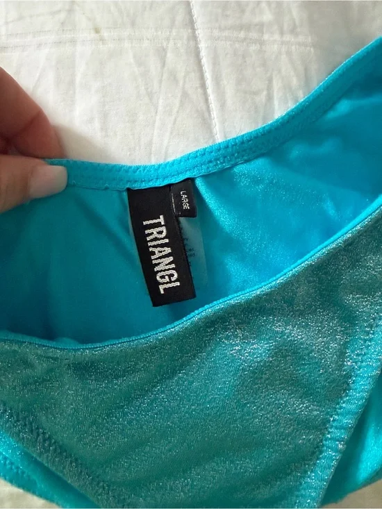 triangl swimwear Shimmery Aqua Bikini Bottom