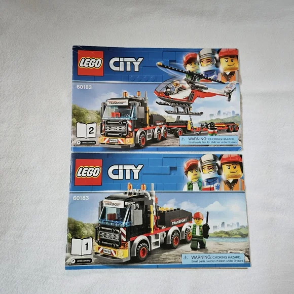 LEGO 60183 City Special Transport Vehicles 1 & 2 Instruction Manuals Only