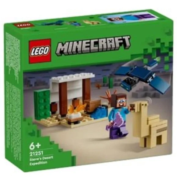 Lego Minecraft Steve’s Desert expedition set 21251 new in sealed box 75 pieces