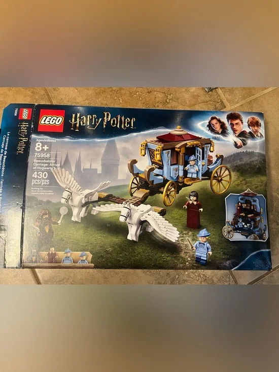 Two Lego Harry Potter Sets: Beauxbatons’ Carriage and Aragon’s Lair