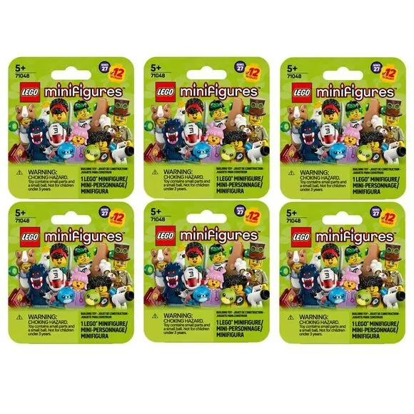 Lego Minifigures Blind Bags - Bright Green Pack (Set of 4)