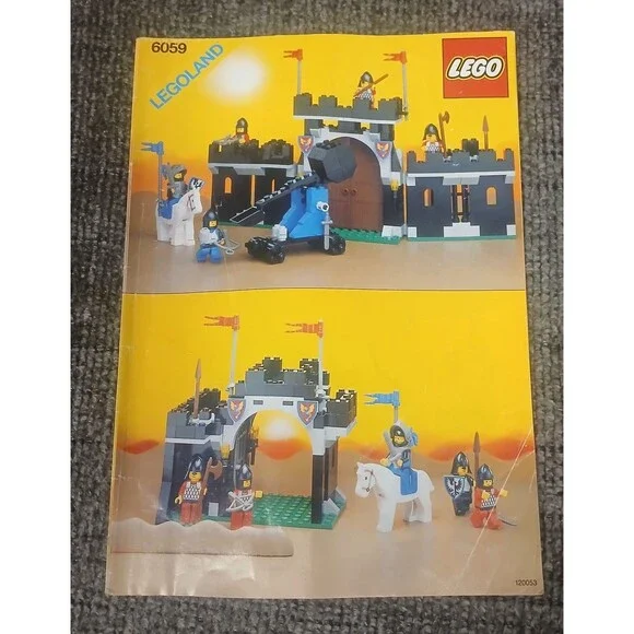 LEGO 6059 Black Knight's Stronghold Instruction Original Manual Only Vtg Castle