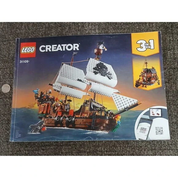 Lego Creator Manual Only Pirate Ship 31109 Retired