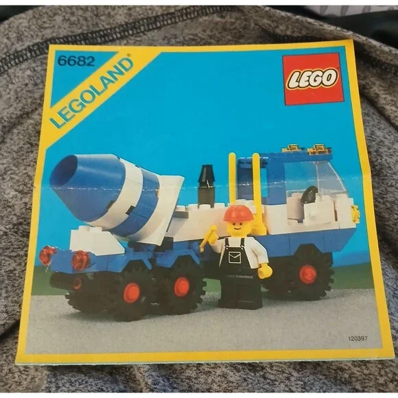 LEGO 6682 Classic Town Cement Mixer Vtg Instruction Original 1985 Manual Only