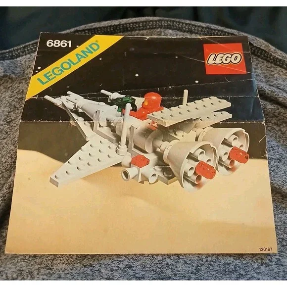 LEGO 6861 X1 Patrol Craft Spaceship Vtg Instruction Original Manual Only