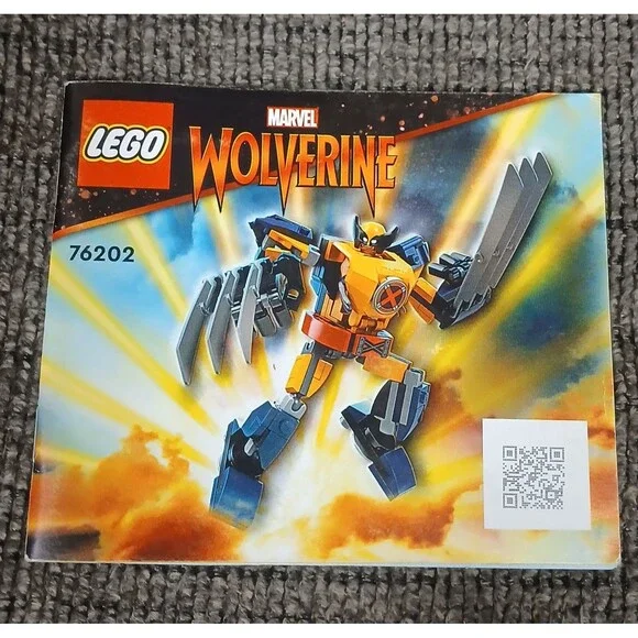 LEGO 76202 Marvel Comics X-Men Manual Only Wolverine Mech Armor