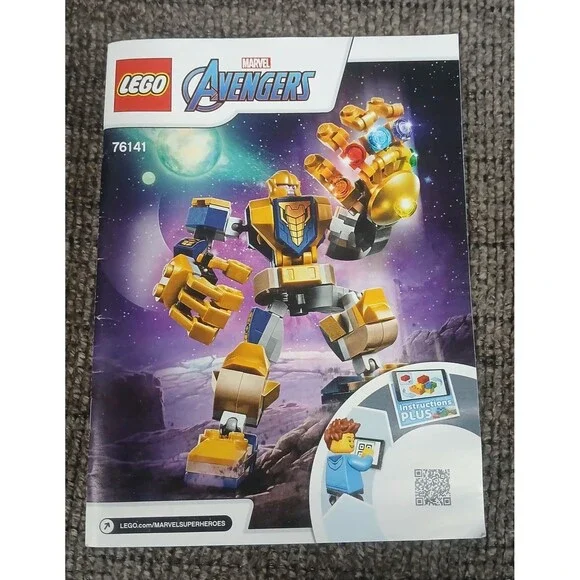 Lego Marvel Avengers Manual ONLY Thanos Mech Infinity War 76141 Infinity Robot