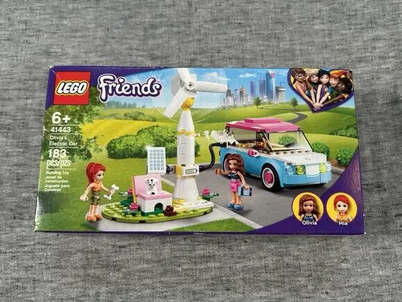 LEGO Friends Olivia's Electric Car 41443 Building Toy 183 Pieces Olivia Mia NIB