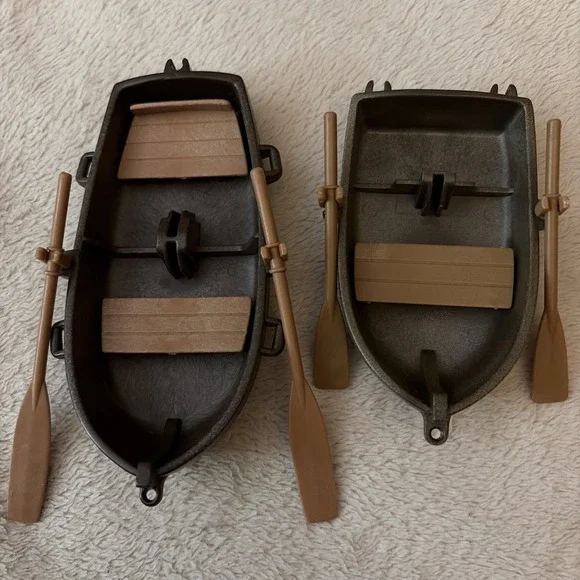 Lot Of 2 Playmobil Replacement Row Boats