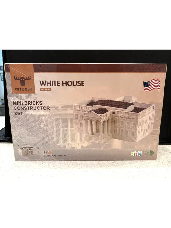 Wise Elk White House Mini Bricks Constructor Set