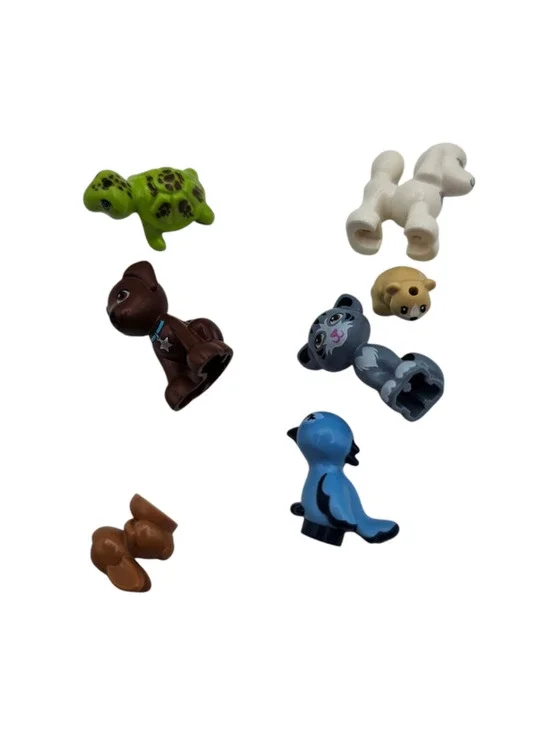 Lot of 7 LEGO Friends Animals Pets Cat Turtle Bird Dog Bunny