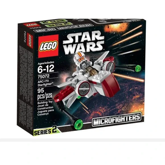 Lego‎ Star Wars ARC-170 Starfighter Retired Incomplete 75072