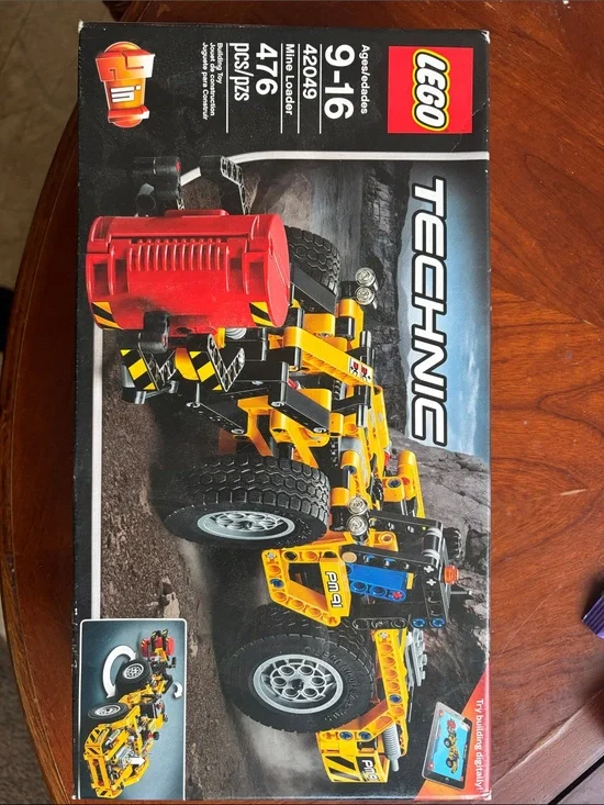 LEGO Technic Yellow and Red Mine Loader with Black Details