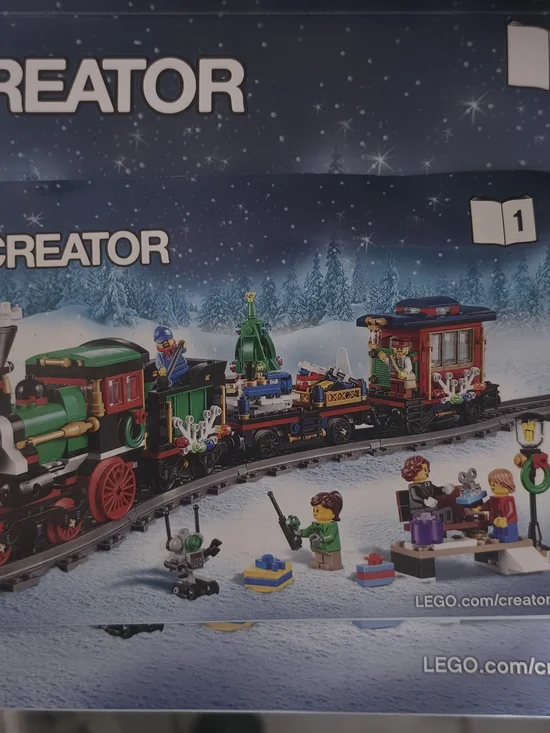 LEGO 10254 Holiday Train w/ Power Function, ext track & Light Kit, With Manual
