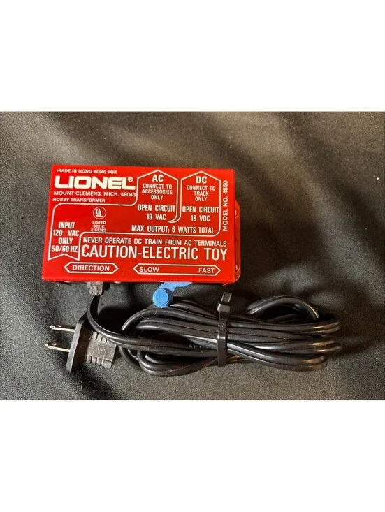 VTG Lionel HO Gauge 6 Watt Transformer 5-4550 NO BOX Working Great Condition
