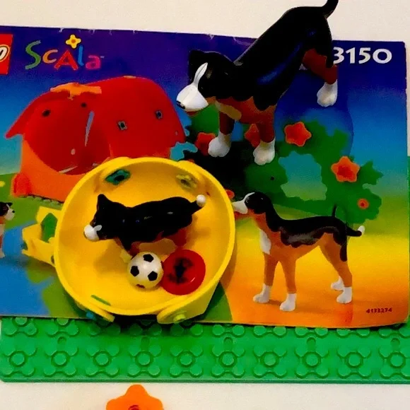 LEGO SCALA 3150 RARE LEGO SCALA Doghouse set 2000 Vintage legos dog SCALA