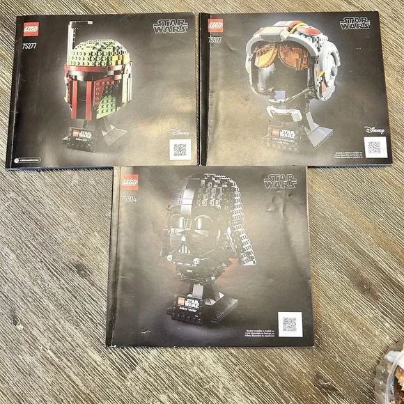 LEGO Star Wars 75304 Vader 75327 Skywalker 75277 Boba‎ Manuel Book Only Lot