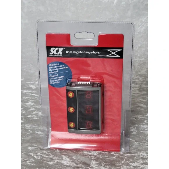 SCX Digital Lapcounter Expansion Module 1:32 Scale Racing System New 25040