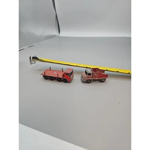 Vintage Lesney Matchbox No.13 Thames‎ Trader Wreck Truck & Pipe Truck