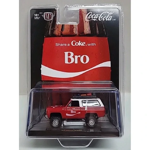 M2 Machines Coca-Cola Share a Coke With Bro 1973 Chevrolet‎ K5 Blazer A58 Red