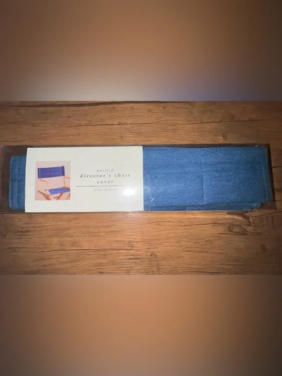 Y2K Pier 1 Imports Quilted Denim Directors Chair Cover New in Box