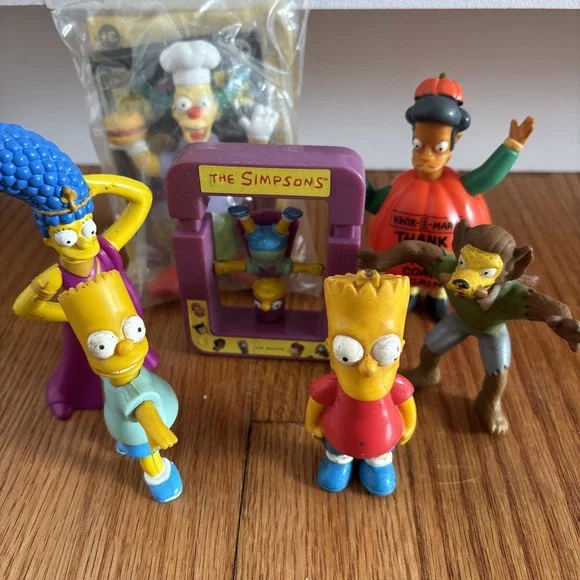 Vintage‎ 1990 Lot of 8 The Simpsons Toys found Lisa see last photos