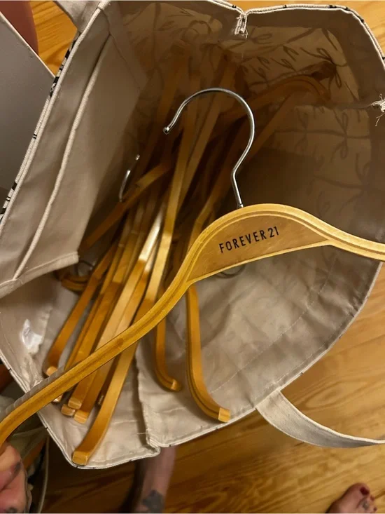 Forever 21 wooden hangers y2k box of 15