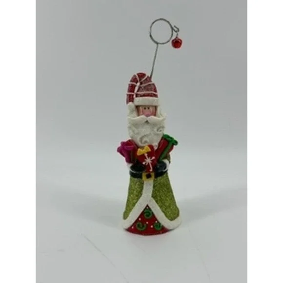 Pier‎ 1 Imports Santa Ornament with Photo Clip Christmas Holiday Decoration