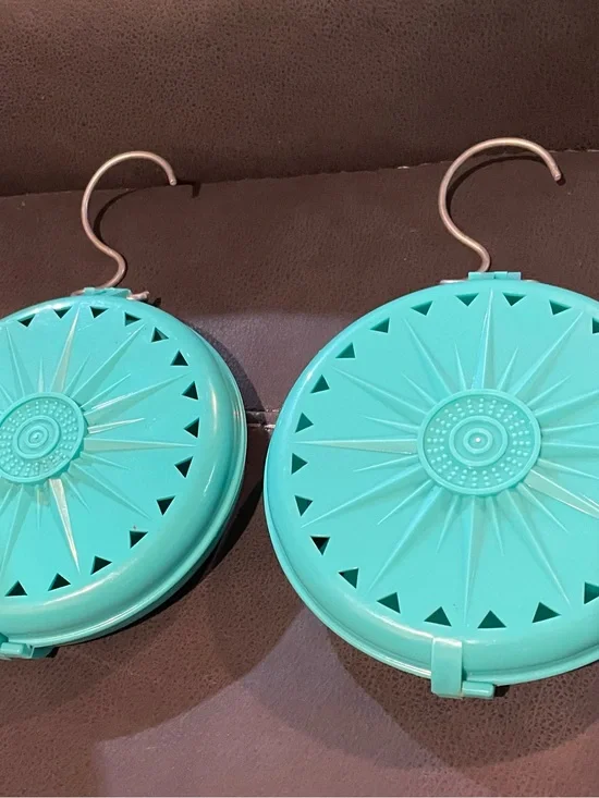 Vintage Fuller Brush Closet Deodorizer Hanging Holder Teal