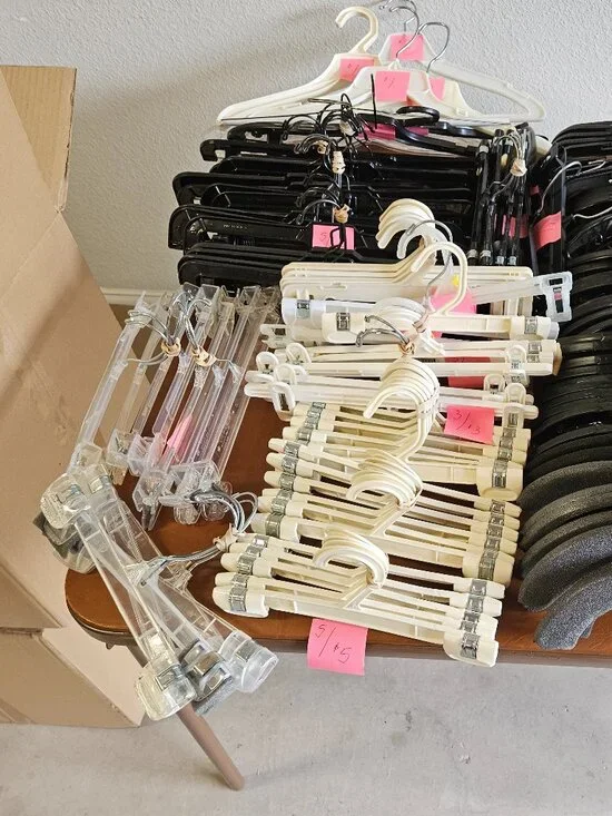 SET OF 10 CLEAR PLASTIC 12