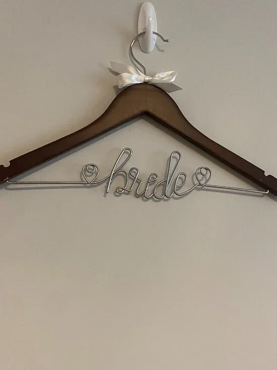 Wooden Wedding Dress Hanger with Custom 