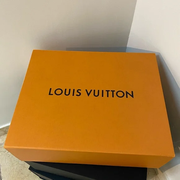 Louis Vuitton Magnetic Gift Box Orange Large LV Packaging