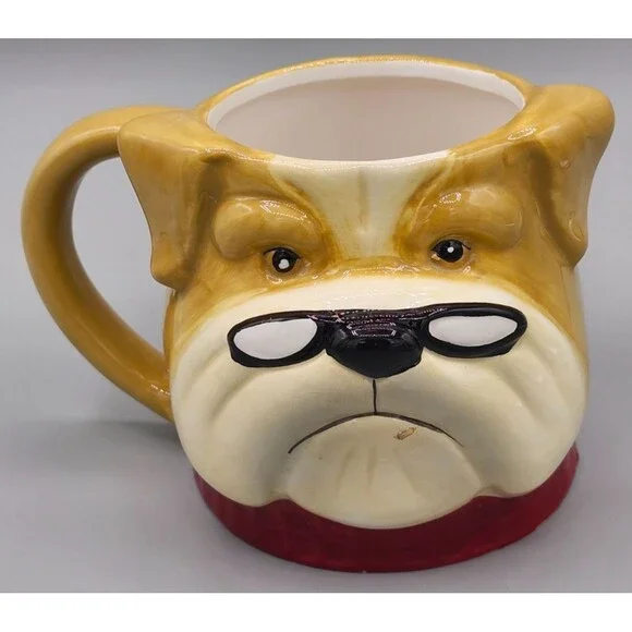 Pier 1 Imports Bulldog Large Coffee Tea Mug Cup Super Unique