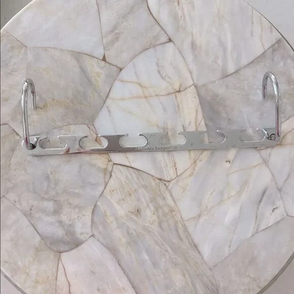 Wonder Hanger Max Metal Space Saving Closet Organizer Silver Chrome Cascading
