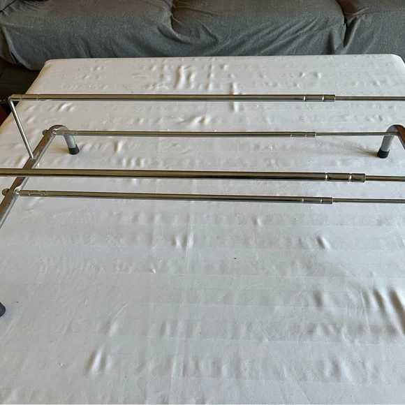 Yamazaki Home Adjustable Shoe Rack,Expandable, Stackable From 24” to full 38”… $
