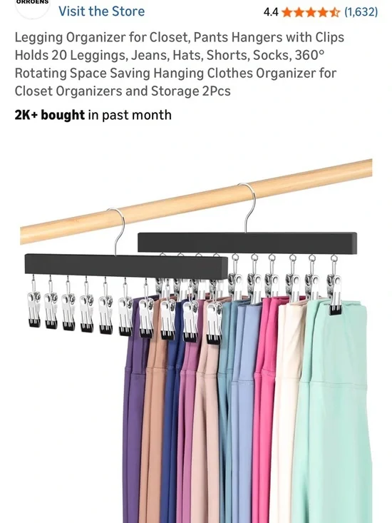 Leggings hanger / organizer