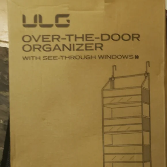 ULG Brown Over-the-Door Organizer with See-Through Windows Beige