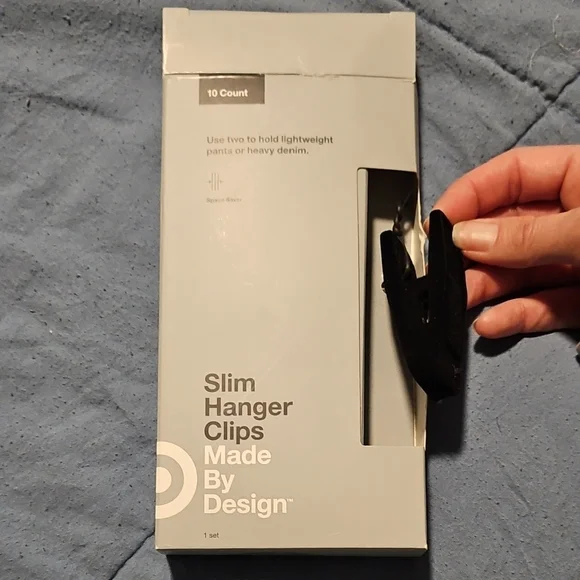 Made By Design Slim Hanger Clips - Black