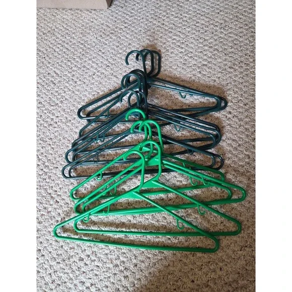 Bundle of Green Hangers